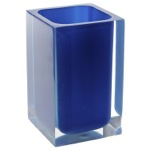 Gedy RA98-05 Square Blue Toothbrush Holder